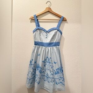 Disney Blue and White Women's Dress